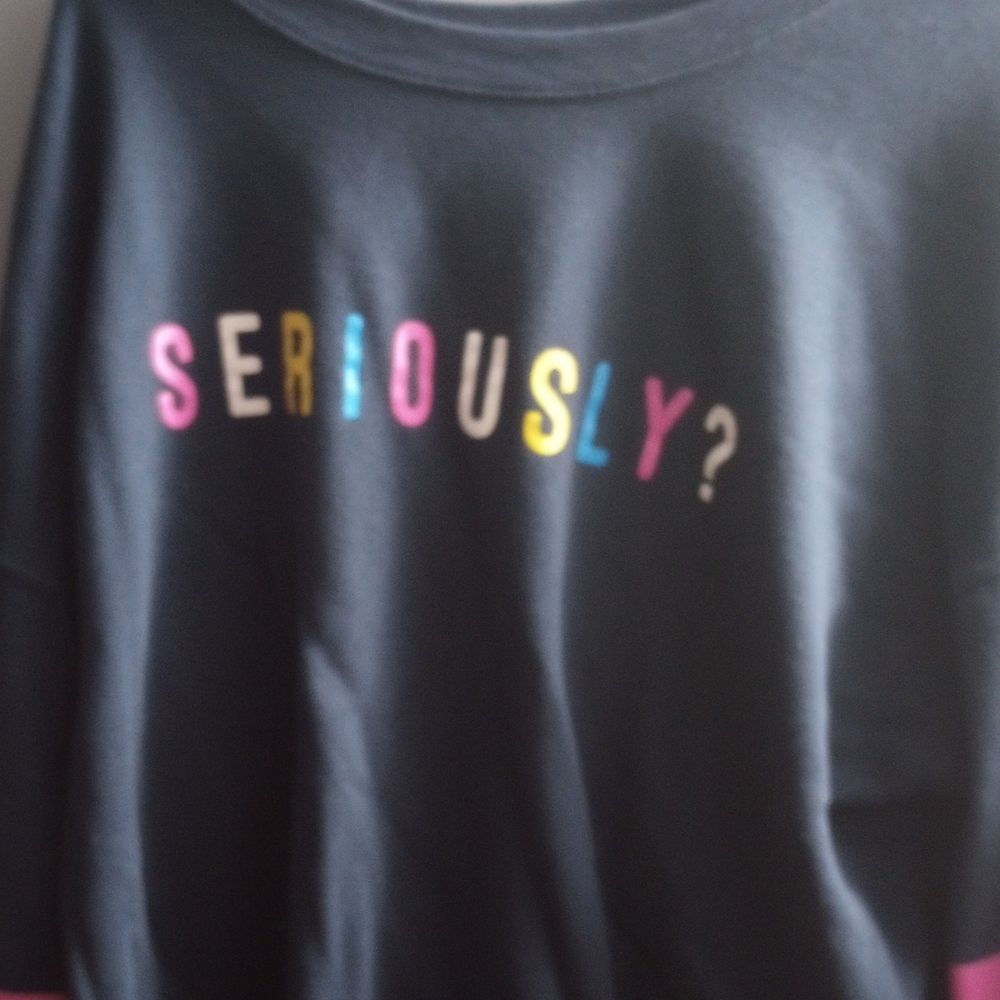 Seriously Colorful Sweater With Dark Blue Palette
